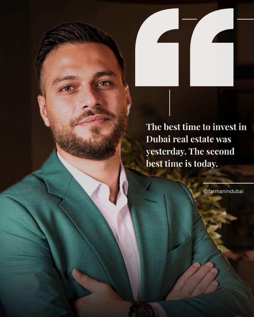 Greeting investors at a private villa showing